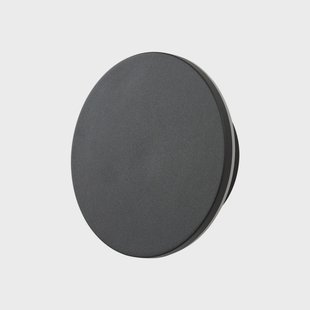 Gravo LED buiten wandlamp, zwart, Ø 16 cm, IP65 Arcchio - Balkon - Modern - Metaal - Rond