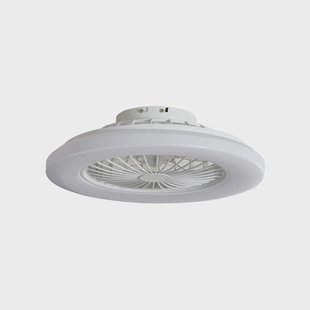 Vedin LED plafondventilator, Ø 49 cm, wit, CCT Lindby - Woonkamer - Modern - Kunststof - Rond