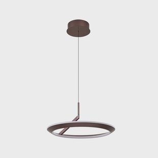 Eldra LED hanglamp, Ø 55 cm, CCT, koffiebruin Lucande - Woonkamer - Modern - Metaal - 1 lamp