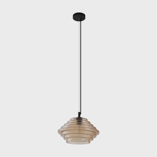 Orliana hanglamp, Ø 35 cm, amber, glas Lindby - Woonkamer - Modern - 1 lamp