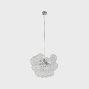 Diborah hanglamp, helder, Ø 43 cm, glas, G9 Lucande - Woonkamer - Designer - Meerdere lampen