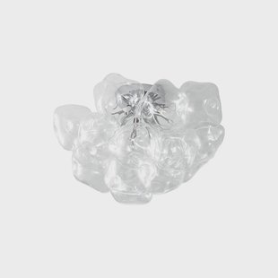 Diborah plafondlamp, helder, Ø 49 cm, glas, G9 Lucande - Gang / Hal - Designer - Meerdere lampen