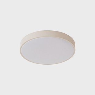 Zylo LED plafondlamp, taupe, Ø 49 cm, CCT, dimbaar Lindby - Woonkamer - Kunststof - Zonder afstand