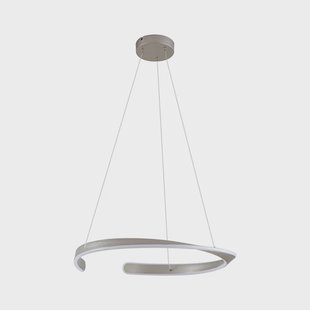 Eloura LED hanglamp, metaal, CCT, Ø 58 cm, zilver Lucande - Woonkamer - Modern - 1 lamp