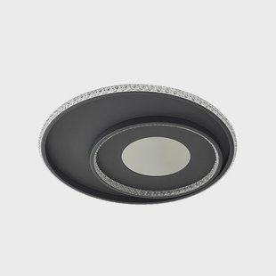 Inessa LED plafondlamp, zwart, CCT, dimbaar Lindby - Woonkamer - Modern - Metaal - Rond