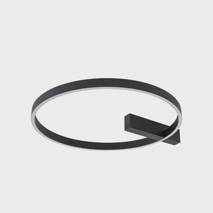 Isalin LED plafondlamp, zwart, CCT, dimbaar Lucande - Woonkamer - Modern - Aluminium - Rond