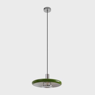 Branford hanglamp, retro, Ø 35 cm, groen, metaal Lindby - Woonkamer - Vintage / Retro - 1 lamp