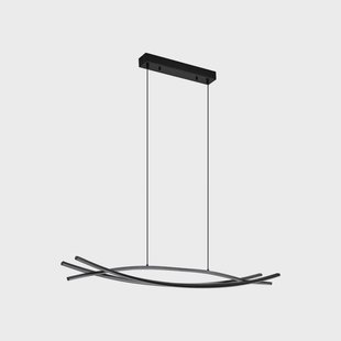Sayori LED hanglamp, zwart, 98 cm, dimbaar Lucande - Woonkamer - Modern - Metaal - 1 lamp