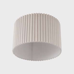 Libbie plafondlamp, Ø 45 cm, linnen, crèmekleurig Lindby - Woonkamer - Scandinavisch - Stof - 1 lamp
