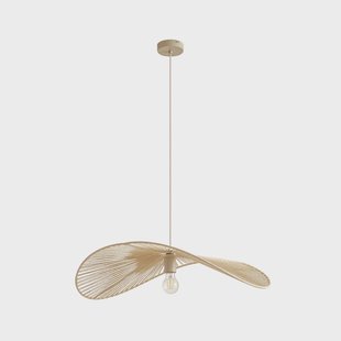 Valdorin hanglamp, lengte 75 cm, beige, papier Lindby - Woonkamer - Modern - Papier / Karton - 1 lamp