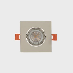 Fibur inbouwlamp, beige, 9 cm, GU10 PRIOS - Woonkamer - Modern - Metaal - Hoekig