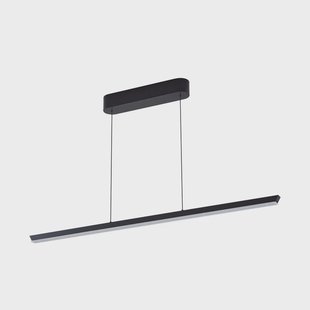 Solvar LED hanglamp, zwart, 117 cm, CCT, dimbaar Lucande - Woonkamer - Modern - Metaal - Langwerpig