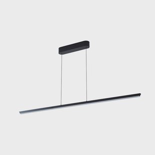 Solvar LED hanglamp, zwart, 158 cm, CCT, dimbaar Lucande - Woonkamer - Modern - Metaal - Langwerpig