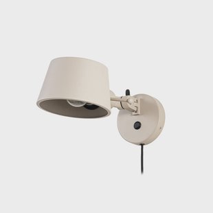 Silka wandlamp, 14 cm, beige, flexibel, stekker Lucande - Werkkamer / Kantoor - Modern - Metaal - 1 lamp