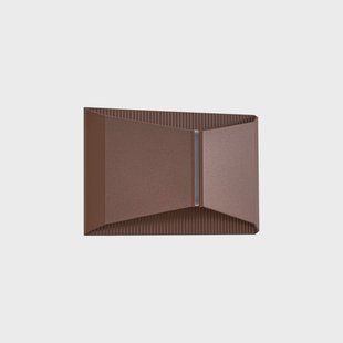 Anlira LED buiten wandlamp, up &amp; down, bruin, IP65 Lindby - Terras - Modern - Metaal - Hoekig