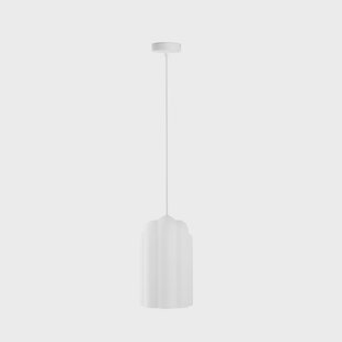 Lunja hanglamp, 1-lamp, E27, wit, glas Lucande - Woonkamer - Modern - 1 lamp