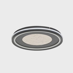 Tillian LED plafondlamp, zwart/goud, dimbaar Lucande - Woonkamer - Modern - Metaal - Rond