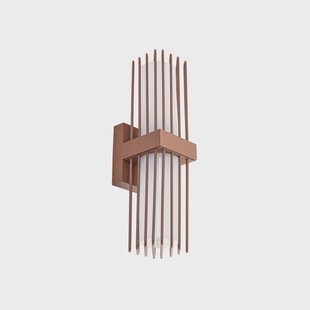 Chandan buitenwandlamp, 2-lamps, roest, E27, IP54 - Lucande - Balkon - Modern - Aluminium - Meerdere lampen