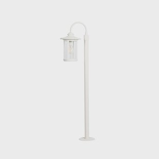 Zayn tuinpadverlichting, glas, hoogte 109 cm, wit, IP65 Lindby - Terras - Antiek - Aluminium - 1 lamp