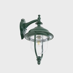 Clint buitenwandlamp, IP44, groen, aluminium, 42 cm Lindby - Balkon - Vintage / Retro - 1 lamp