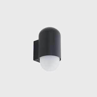 Pilva buitenwandlamp, IP44, E27, metaal, zwart Lindby - Balkon - Modern - Aluminium - 1 lamp