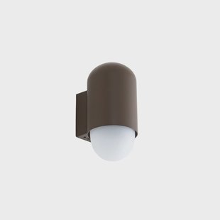 Pilva buitenwandlamp, IP44, E27, metaal, bruin - Lindby - Balkon - Modern - Aluminium - 1 lamp