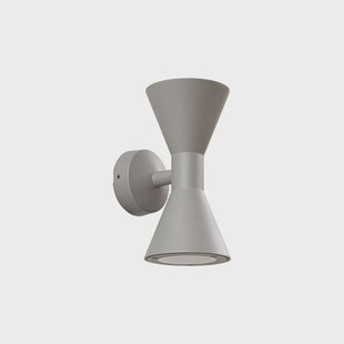Xalor buitenwandlamp, GU10, metaal, grijs, IP65 Lucande - Balkon - Modern - Aluminium - Meerdere lampen