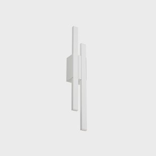 Sakari LED buiten wandlamp, hoogte 59 cm, aluminium, wit Lindby - Terras - Modern - Meerdere lampen