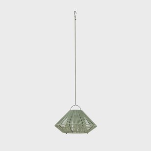 Austas LED-hanglamp op zonne-energie, Ø 50 cm, groen, USB, IP54 - Lindby - Balkon - Modern - Kunststof - 1 lamp