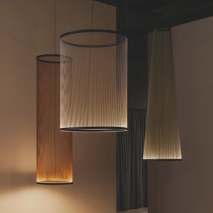 Vibia LED hanglamp ARRAY groen 193 x 124 cm cilinder 927 dimbaar
