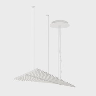 Vibia LED hanglamp RHYTHM, wit, 141 x 47 cm 927 dimbaar