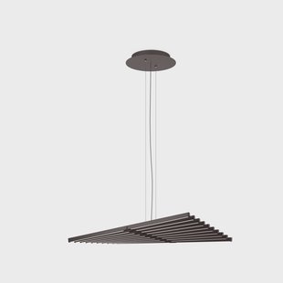 Vibia LED hanglamp RHYTHM, grijsbruin, 87 x 63 cm 927 dimbaar
