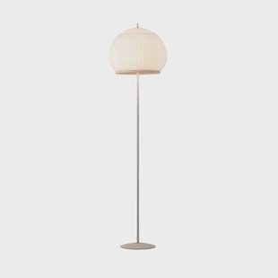 Vibia LED vloerlamp KNIT, 178 x 45 cm, beige textiel/metaal