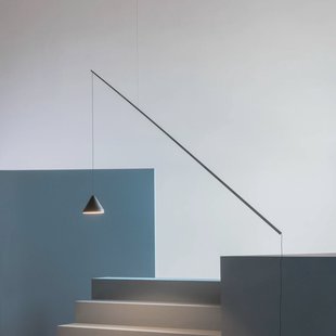 Vibia LED hanglamp NORTH, zwart, metaal, 927, decentraal