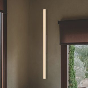 Vibia LED wandlamp SPA, lengte 121 cm, beige, IP44 2.700 K