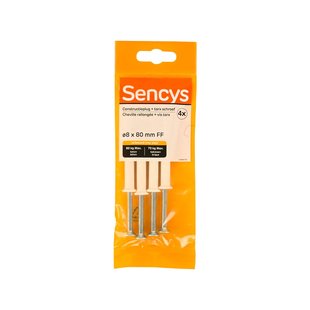 Sencys Frameplug Nylon - Diam. 8x80mm - 4 Stuks