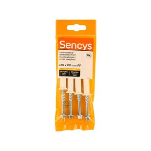 Sencys Plug Voor Raamframe Nylon - Diam. 10x80mm - 4 Stuks