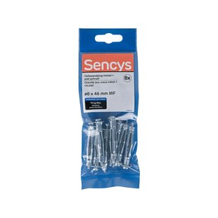 Sencys Plug Voor Gipsplaat Staal - Diam. 8x46mm - 8 Stuks