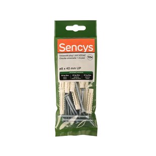Sencys Universele Plug Nylon - Diam. 8x40mm - 10 Stuks