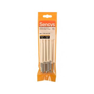 Sencys Slagplug Nylon - Diam. 8x100mm - 10 Stuks