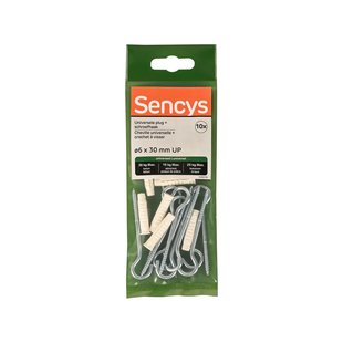Sencys Universele Plug Nylon - Diam. 6x30mm - 10 Stuks