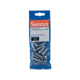 Sencys Plug Zelfrijdend Zamac - Diam. 13x31mm - 10 Stuks