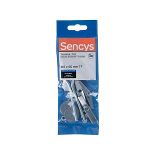Sencys Tuimelplug Staal - Diam. 5x60mm - 3 Stuks