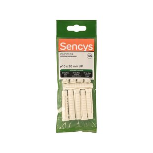 Sencys Universele Plug Nylon - Diam. 10x50mm - 10 Stuks