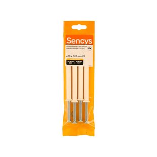Sencys Plug Voor Raamkozijn Nylon - Diam. 10x120mm - 4 Stuks