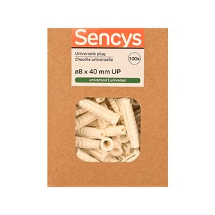 Sencys Universele Plug Nylon - Diam. 8x40mm - 100 Stuks