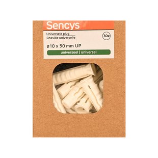 Sencys Universele Plug Nylon - Diam. 10x50mm - 30 Stuks