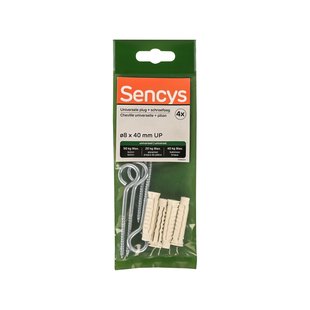 Sencys Universele Plug Nylon - Diam. 8x40mm - 4 Stuks