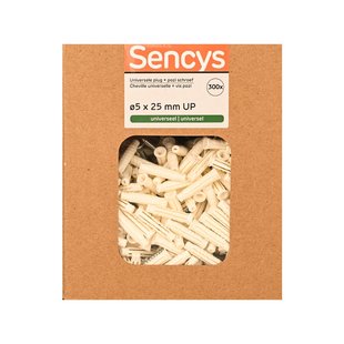 Sencys Universele Plug Nylon - Diam. 5x25mm - 300 Stuks