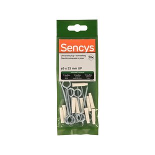 Sencys Plug Met Ooghaak Nylon - Diam. 5x25mm - 10 Stuks
